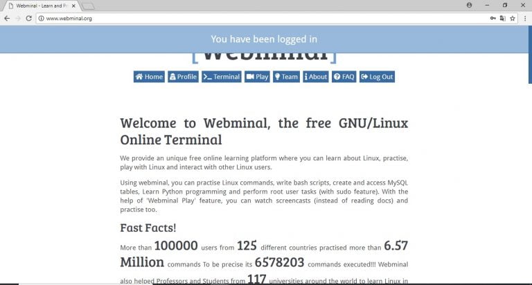 Terminales de Linux en Web | Ingenioteka