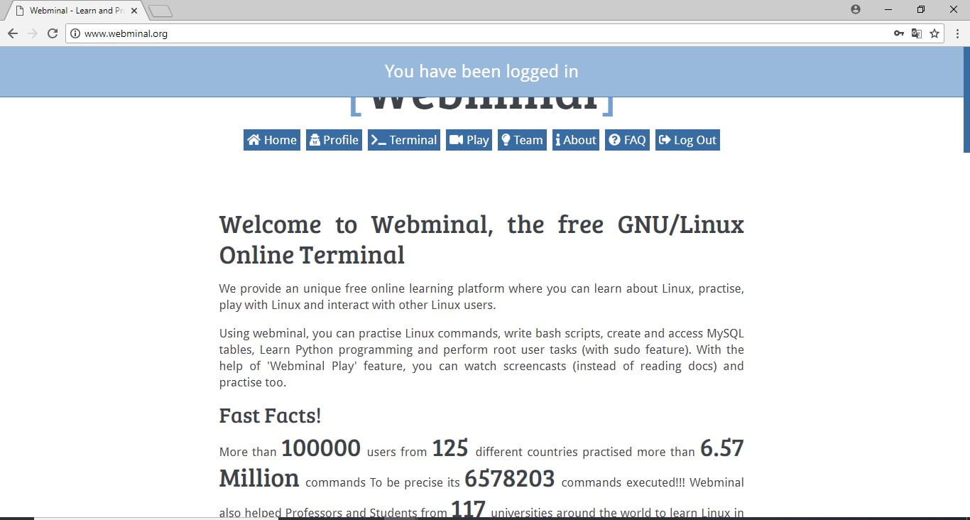 Terminales de Linux en Web | Ingenioteka